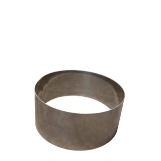 TIMBAL AC. INOX. 5 CM. ALTO - 12 CM. DIAMETRO H.B.