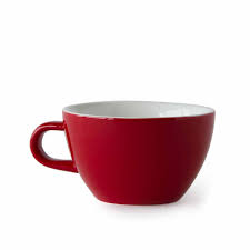 TAZA TE C/PLATO ROJA 162 ML LINEA COMO VOLF.