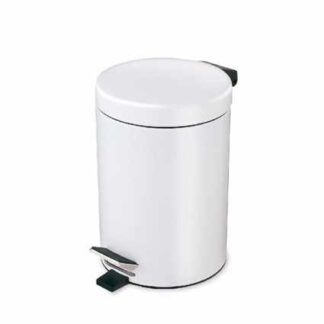 SIN STOCK # CESTO P/ RESIDUOS BLANCO C/ PEDAL - 3 LTS. CRISTALROCK