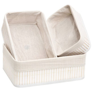 PANERA MEDIANA (CANASTO) LAUNDRY BLANCO 29 X 19 X 10 CM BZP.