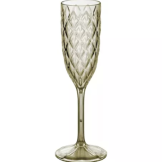 COPA ACRILICO CHAMPAGNE 200 ML AMBAR "CAROL"