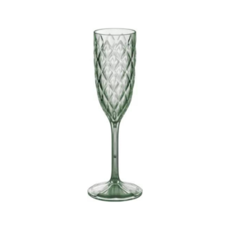 COPA ACRILICO CHAMPAGNE 200 ML VERDE "CAROL"