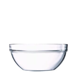 SIN STOCK # ENSALADERA VIDRIO TRANSPARENTE APILABLE TEMPLADA 23 CMS. (LUMINARC)