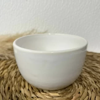 BOWL CHICO REDONDO CERAMICA 400 cc BLANCO 11,5 x 7 CMS. "TANDIL"