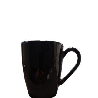 JARRO MUG CERAMICA NEGRO 11 X 8 CM "TANDIL" CONICO.