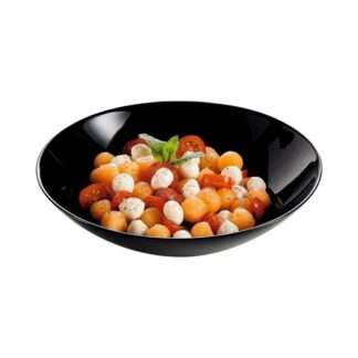 PLATO HONDO VIDRIO DIWALI NEGRO 20 CM (LUMINARC).