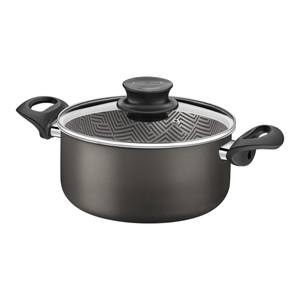 CACEROLA TEFLON TEXTURE TRAMONTI. C/ ASAS TAPA VIDRIO Nº 20 -