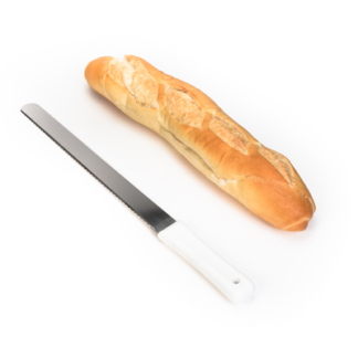 CUCHILLO PAN ACERMEL M/ BLANCO DENTADO 36 CM.