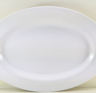 FUENTE OVAL PLANA MELAMINA 30 X 22 CM RESPONTECH.