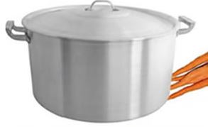 CACEROLA ALUMINIO REFORZ. Nº 32 - 12 LT. "REAL"