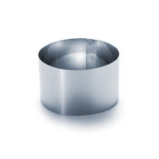 TIMBAL AC. INOX. 5 CM. ALTO - 8 CM. DIAMETRO H.B.
