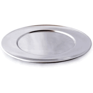 SIN STOCK # PLATO POSTRE 18 CMS. AC. INOX. H.B.