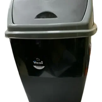 CESTO P/ RESIDUOS RECTANG. C/ TAPA VAIVEN 15 LTS NEGRO YESI