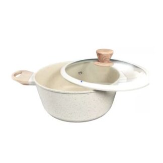 CACEROLA INDUCCION GRANITO BLANCO C/ ASAS Nº 26 CAROL ALUM REF