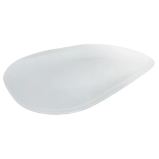 SIN STOCK # FUENTE RECTANGULAR 22,5 X 30 CM VIDRIO TEMPLADO BLANCO CAROL