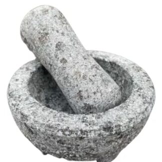 MORTERO PIEDRA MOLCAJETE CHICO DIAM 10 X 5.5 H AXEN