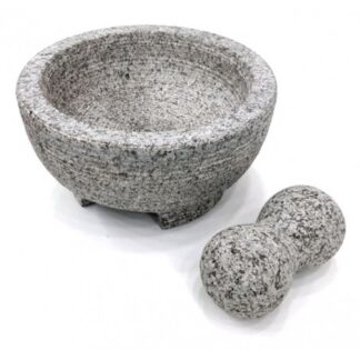 MORTERO PIEDRA MOLCAJETE GRANDE DIAM 20 X 10 H AXEN