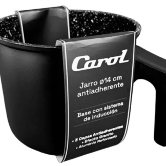 SIN STOCK # JARRO 14 CM INDUCCION GRANITO NEGRO MANGIO SIL CAROL