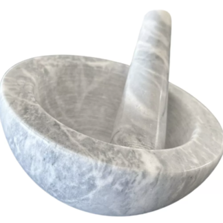 SIN STOCK # MORTERO MARMOL CARRARA GRANDE DIAM 15.5 X 9 H AXEN