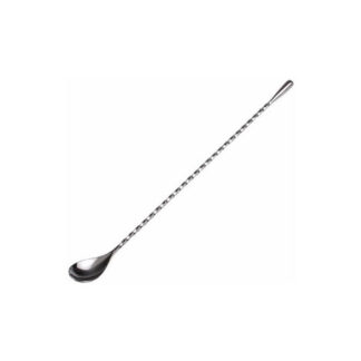 CUCHARA COCTEL AC. INOX. M/ TORNEADO 30 CM