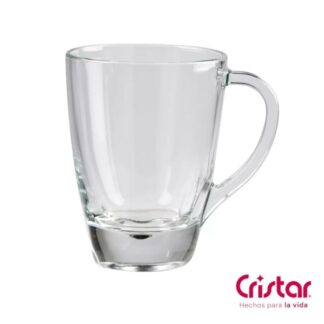 JARRO MUG PERGAMINO VIDRIO 312 CC CRISTAR