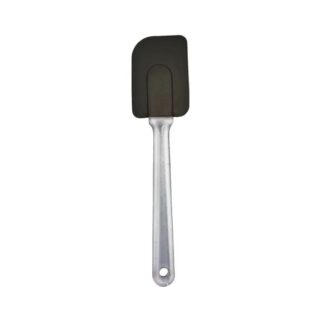 ESPATULA SILICONA GRANDE MANGO TRASNP NEGRO CAROL
