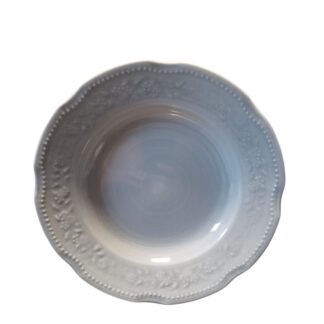 PLATO HONDO 23 CMS. VERBANO MOZART PINTADO ESMALTA REACTIVO (NUEVO)