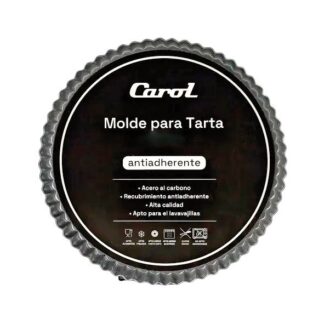 TARTERA REDONDA ACERO AL CARBONO GRIS DIAM 24 X 2,3 CM CAROL