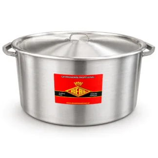 CACEROLA ALUMINIO REFORZ. Nº 40 - 25 LTS. REAL