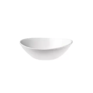 COMPOTERA OVAL 15.2 CMS. VIDRIO TEMPL. BLANCO"RESPONTECH".