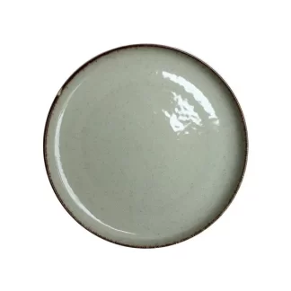 PLATO POSTRE 19 CM CERAMICA GREEN BATH.