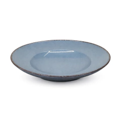 PLATO PASTA 27 CM CERAMICA BLUE BATH.