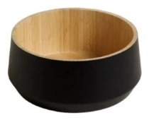 BOWL/ENSALADERA 24,5 x 11 cm MADERA NEGRA Y MADERA CAROL.