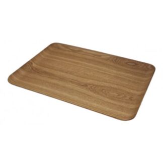 BANDEJA RECTANGULAR 24 X 32 X 2.2 cm MADERA CAROL