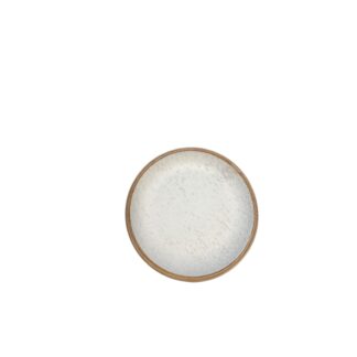 POSAVASOS 10 cm MADERA BLANCO CAROL.