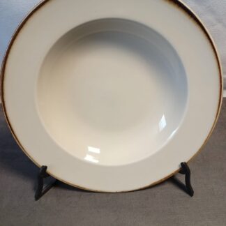 PLATO HONDO PASTERO 29 CM. (MARFIL) VERBANO RECTO