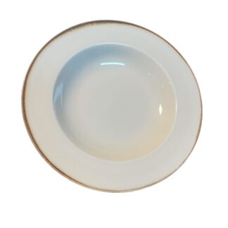 PLATO HONDO PASTERO 29 CM. (MARFIL) VERBANO RECTO