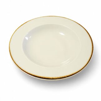 PLATO HONDO PASTERO 29 CM. (MARFIL) VERBANO RECTO