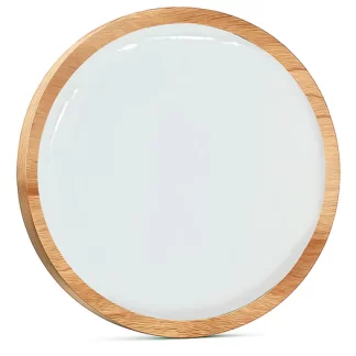TABLA MADERA ENLOZADO REDONDA 29,5cm CAROL.