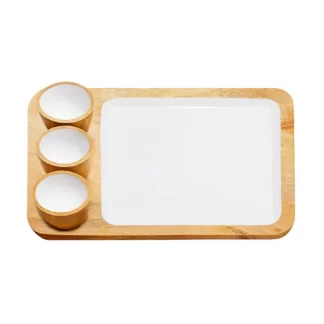 TABLA MADERA ENLOZADO C-DIPS 30 x 25cm CAROL.