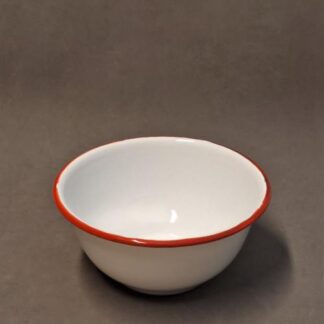 BOWL ENLOZADO BORDE ROJO 18 x 8 CM AXEN