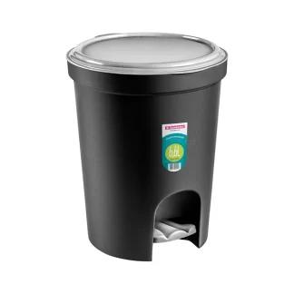 RECIPIENTE RESIDUO PEDAL NEGRO 13,5 LTS "SAN REMO"