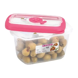 CONTENEDOR HERMETICO "SAN REMO" RECTANG. ALTO MEDIANO 2,3 LTS CAPUCCINO