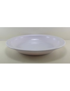 PLATO HONDO MELAMINA BLANCO 23 CM ALA ANGOSTA RESPONTECH