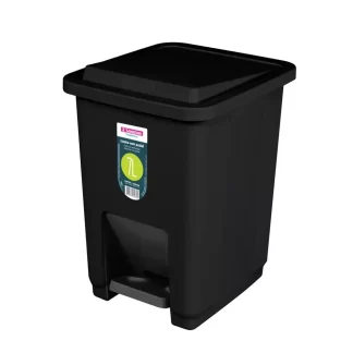 RECIPIENTE RESIDUO NEGRO PEDAL 7 LTS "SAN REMO"