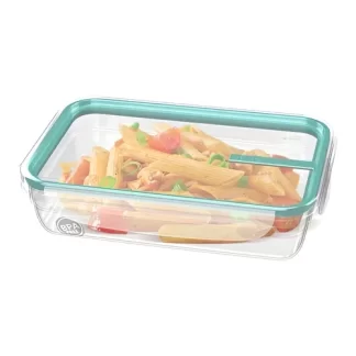 CONTENEDOR HERMETICO SAN REMO RECT. C/TRABAS 25 x17,4x6,2 cm. 1,6 LTS