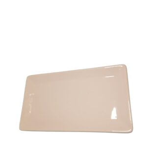 FUENTE RECTANGULAR GRANDE 29,5 x 17 CM ROSA CERAMICA "TANDIL"