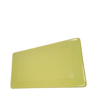FUENTE RECTANGULAR GRANDE 29,5 x 17 CM VERDE CERAMICA "TANDIL"