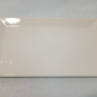 FUENTE RECTANGULAR GRANDE 29,5 x 17 CM NATURAL CERAMICA "TANDIL"