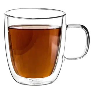 TAZA DOBLE VIDRIO CON ASAS 350 CC PACK X 2 UNID CAROL